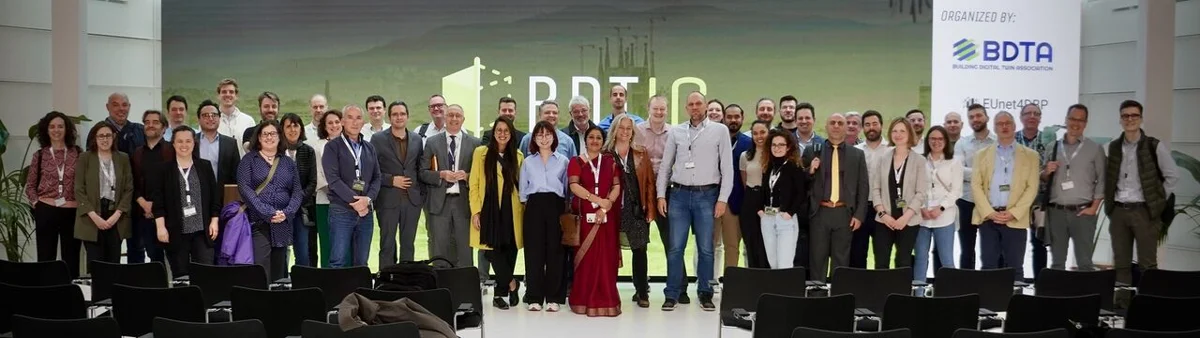 Speakers, sponsors, and attendees at the fourth Building Digital Twin International Congress in Barcelona