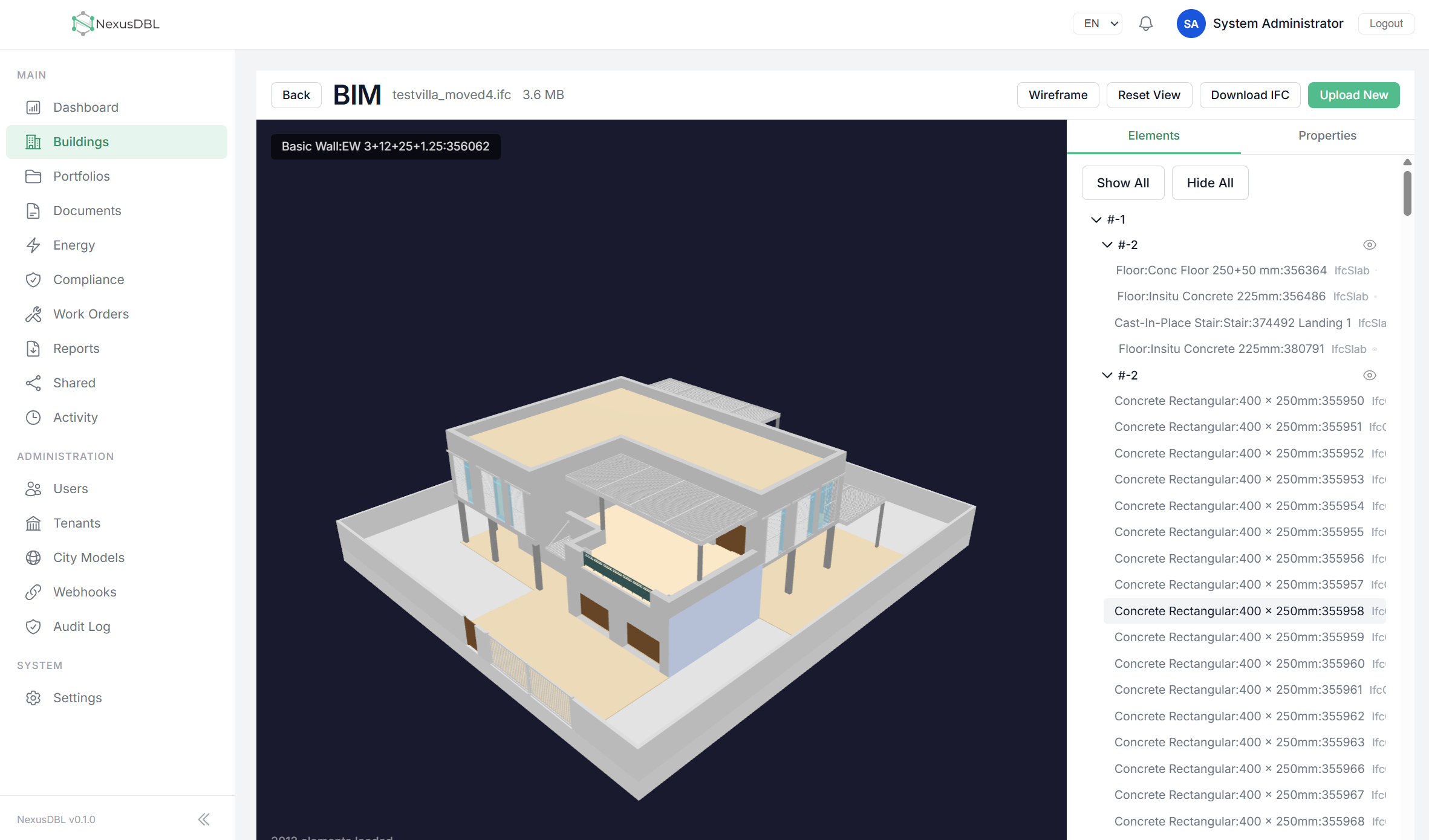 BIM Viewer and Digital Twin