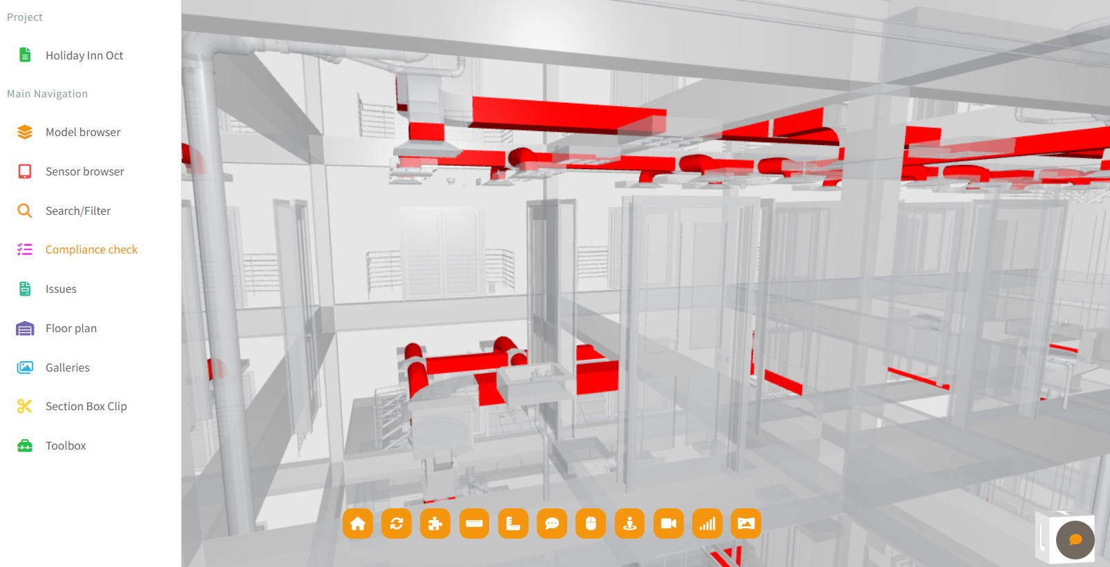 Automated building regulation compliance results