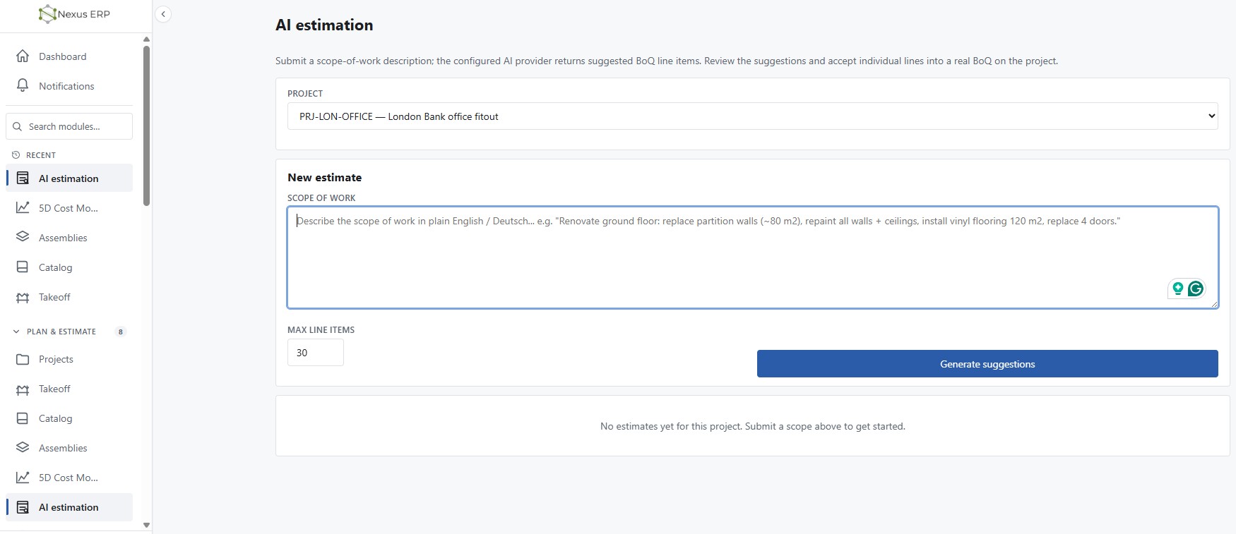 AI Estimation