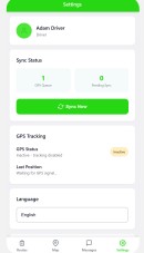 Driver App — Settings